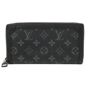 Louis Vuitton Monogram Eclipse Black Trunk Zippy Wallet Long